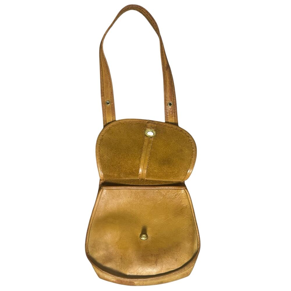 Vintage Coach 1970s Pre-Creed Crescent Saddle Bag - Picture 6 of 9